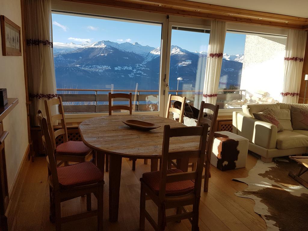 Appartement Clairiere Des Barzettes Avec Vue Magnifique Crans-Montana Exterior photo
